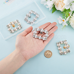 2 Styles Alloy Rhinestone Shoe Decorations&nbsp;FIND-GO0002-29