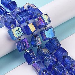 Electroplated Natural Quartz Beads Strands&nbsp;G-G767-02-M