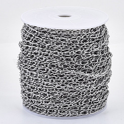 Tarnish Resistant 304 Stainless Steel Curb Chains&nbsp;CHS-S001-07A-P