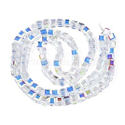 Electroplate Transparent Glass Beads Strands&nbsp;EGLA-N002-17A-B01