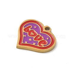 304 Stainless Steel Enamel Charms&nbsp;LS-STAS-P388-19A-G