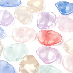 40Pcs Transparent Spray Painted Glass Pendants&nbsp;GLAA-FS0001-15
