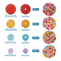 1160Pcs 4 Sizes Transparent Acrylic Ball Beads&nbsp;FACR-PJ0001-03