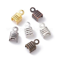300Pcs 6 Colors Iron Folding Crimp Ends&nbsp;IFIN-YW0003-25
