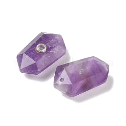 Natural Amethyst Faceted Pendants&nbsp;G-B151-02J