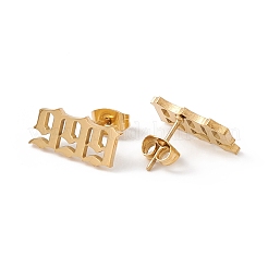 Number Earrings&nbsp;EJEW-F286-01I-G