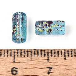Picasso Transparent Glass Bugle Beads&nbsp;SEED-N010-02J