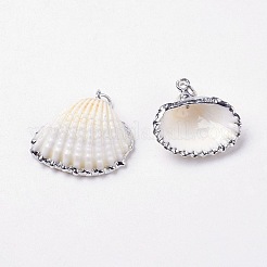 Electroplate Shell Pendants&nbsp;BSHE-L036-05