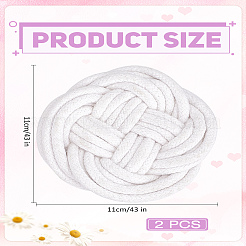 Handmade Cotton Hemp Rope Placemat&nbsp;AJEW-WH0070-70