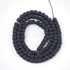 Spray Painted Non-magnetic Synthetic Hematite Beads Strands&nbsp;G-T116-14-17