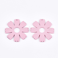 Painted Wooden Pendants&nbsp;WOOD-Q040-010C