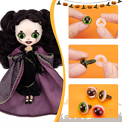 70 Sets 7 Colors Craft Plastic Doll Eyes&nbsp;DIY-PH0017-49