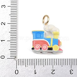 Amusement Park Brass Enamel Pendants&nbsp;KK-CBA7736-01A