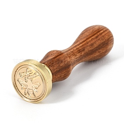 Brass Retro Wax Sealing Stamp&nbsp;AJEW-F045-A01