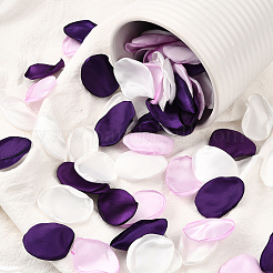 Polyester Artificial Rose Flower Petals&nbsp;AJEW-WH20067-107L