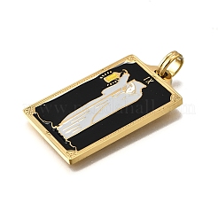 Tarot 304 Stainless Steel Enamel Pendants&nbsp;STAS-M119-07N-G