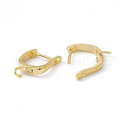 Brass Hoop Earring Findings with Latch Back Closure&nbsp;LS-KK-A172-19G