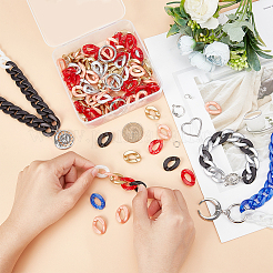 DIY Curb Chains Bracelets Necklaces Making Kits&nbsp;DIY-PH0009-27