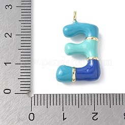 Brass Enamel Pendants&nbsp;KK-E093-03G-E-02