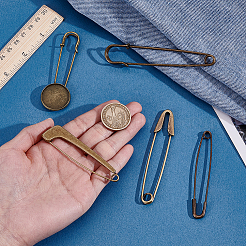 5Pcs 5 Styles Zinc Alloy Big Safety Pins&nbsp;FIND-WR0013-21