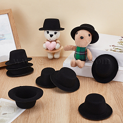EVA Cloth Round Fascinator Hat Base for Doll&nbsp;AJEW-WH0455-258B