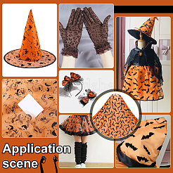 Halloween Theme Polyester Mesh Fabric&nbsp;DIY-WH0622-366