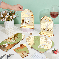 15Pcs 15 Styles Number1~15 Acrylic Table Place Cards&nbsp;AJEW-WA0001-49