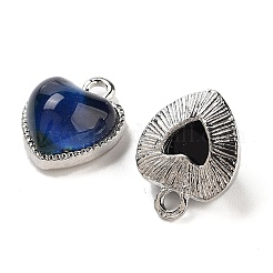 Alloy Glass Blue Pendants&nbsp;PALLOY-U003-07P