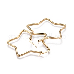 201 Stainless Steel Hoop Earrings&nbsp;EJEW-A052-28B