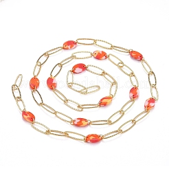 Handmade Brass Paperclip Chains&nbsp;CHC-H102-01G