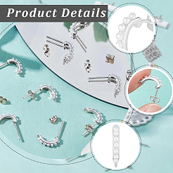 10Pcs Brass Stud Earring Findings&nbsp;KK-BBC0028-21