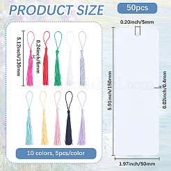 50Sheets Paper Blank Bookmark&nbsp;DIY-SP0007-24