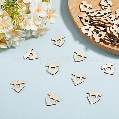 1 Set 1-Hole Wood Buttons&nbsp;BUTT-CY0001-16A