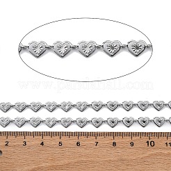 304 Stainless Steel Heart Link Chains&nbsp;CHS-B006-11P