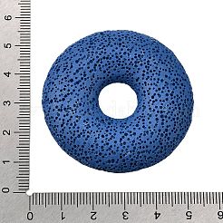 Natural Lava Rock Disc Big Pendants&nbsp;G-M203-03-01