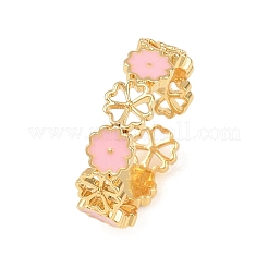 304 Stainless Steel Enamel Cuff Open Rings&nbsp;RJEW-Z132-02G