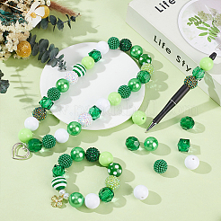DIY Round Acrylic & ABS Plastic Imitation Pearl & Resin Beads Findings Kits&nbsp;DIY-PH0033-21