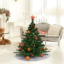 Polyester Christmas Tree Skirt&nbsp;DIY-WH20032-86D