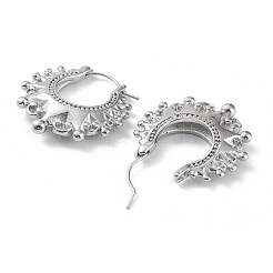 Non-Tarnish 304 Stainless Steel Hoop Earrings&nbsp;EJEW-H115-36P