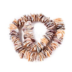 Natural Baroque Keshi Pearl Beads Strands&nbsp;PEAR-S020-R07B