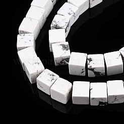 Natural Howlite Beads Strands&nbsp;G-T139-8x8-02A