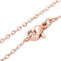 Brass Cable Chain Necklaces for Women&nbsp;NJEW-D302-58RG