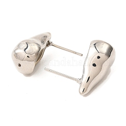 Teardrop Brass Stud Earrings&nbsp;EJEW-L270-24P