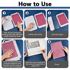 10Pcs Self-adhesive Plastic Book Cover&nbsp;AJEW-WH0752-332A