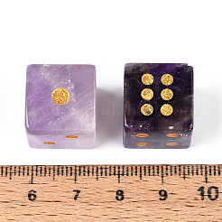Natural Amethyst Carved Cube Dice&nbsp;T144-07G