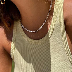 DIY 304 Stainless Steel Paperclip Chains Necklaces/Bracelets Making Kits&nbsp;DIY-BBC0002-71