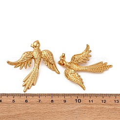 304 Stainless Steel Phenix Stud Earrings&nbsp;EJEW-L304-09G