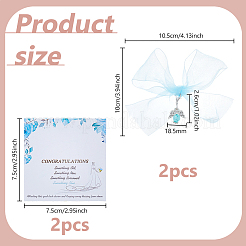 2Pcs Angel Polyester & Plastic Alloy Brooch&nbsp;JEWB-DC0006-41