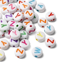 520Pcs 26 Style Craft Acrylic Horizontal Hole Letter Beads&nbsp;SACR-YW0001-50