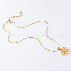 3Pcs European Stainless Steel Animal Elephant Pendant Necklaces for Women&nbsp;UW0184